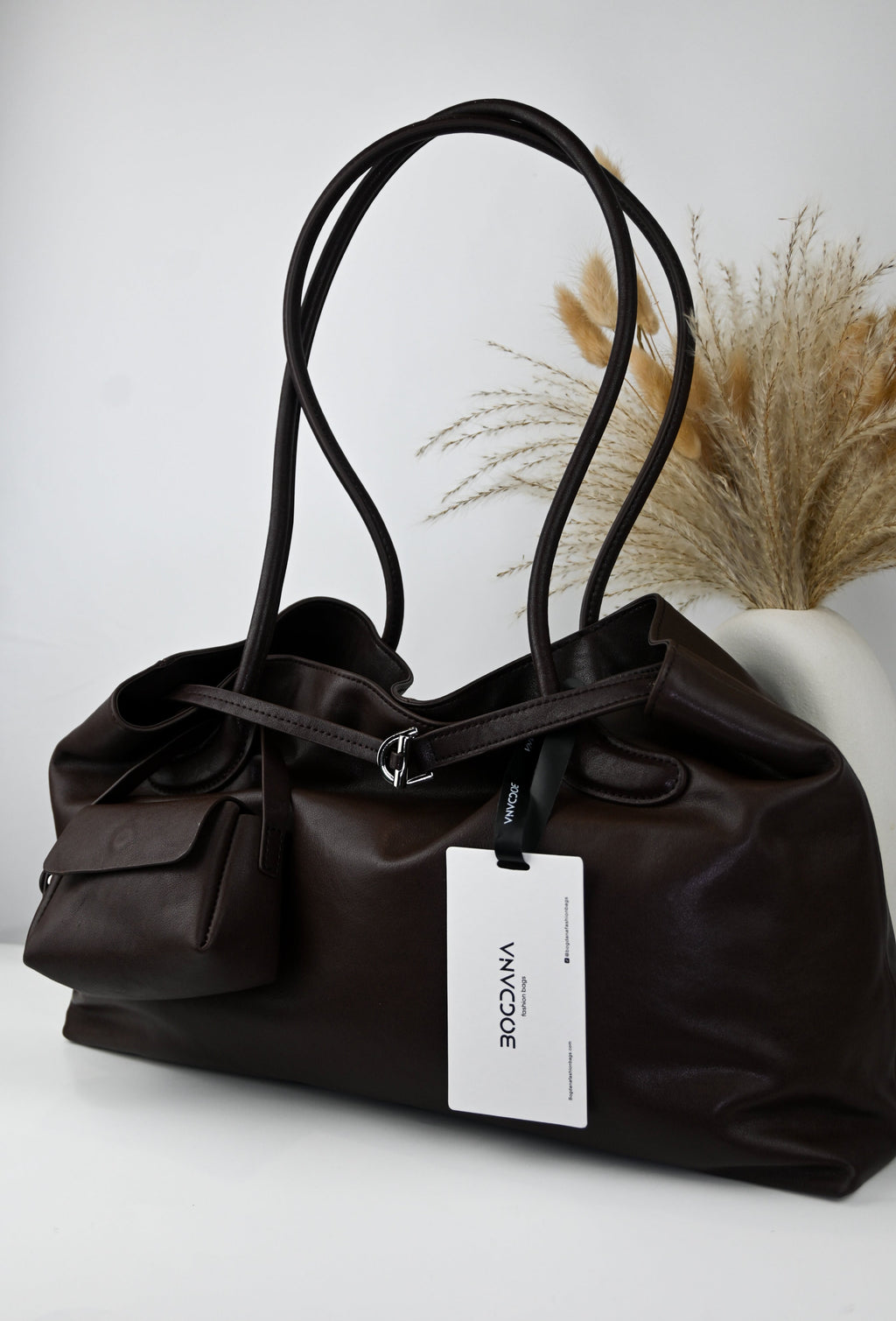 LA FORMA DUO  BOGDANA— shoulder bag made from genuine leather