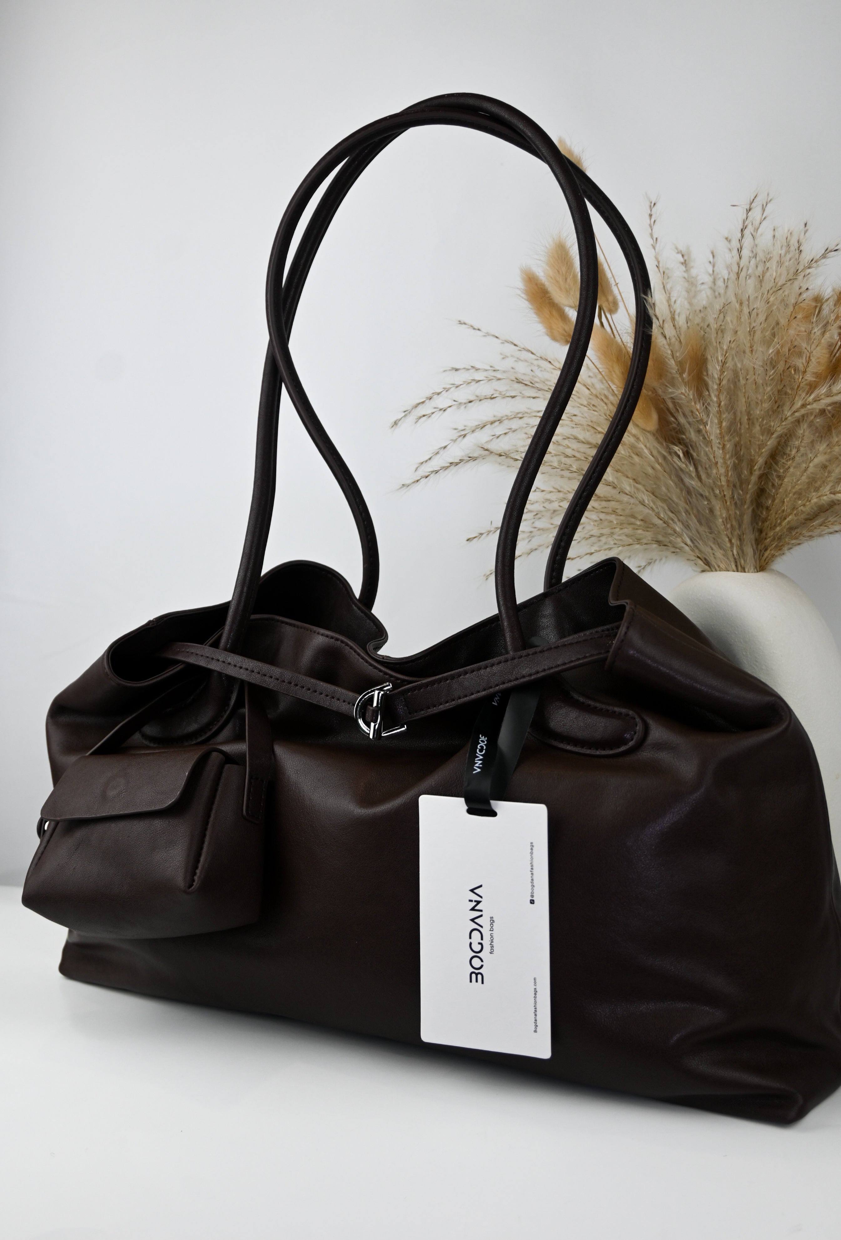 LA FORMA DUO  BOGDANA— shoulder bag made from genuine leather