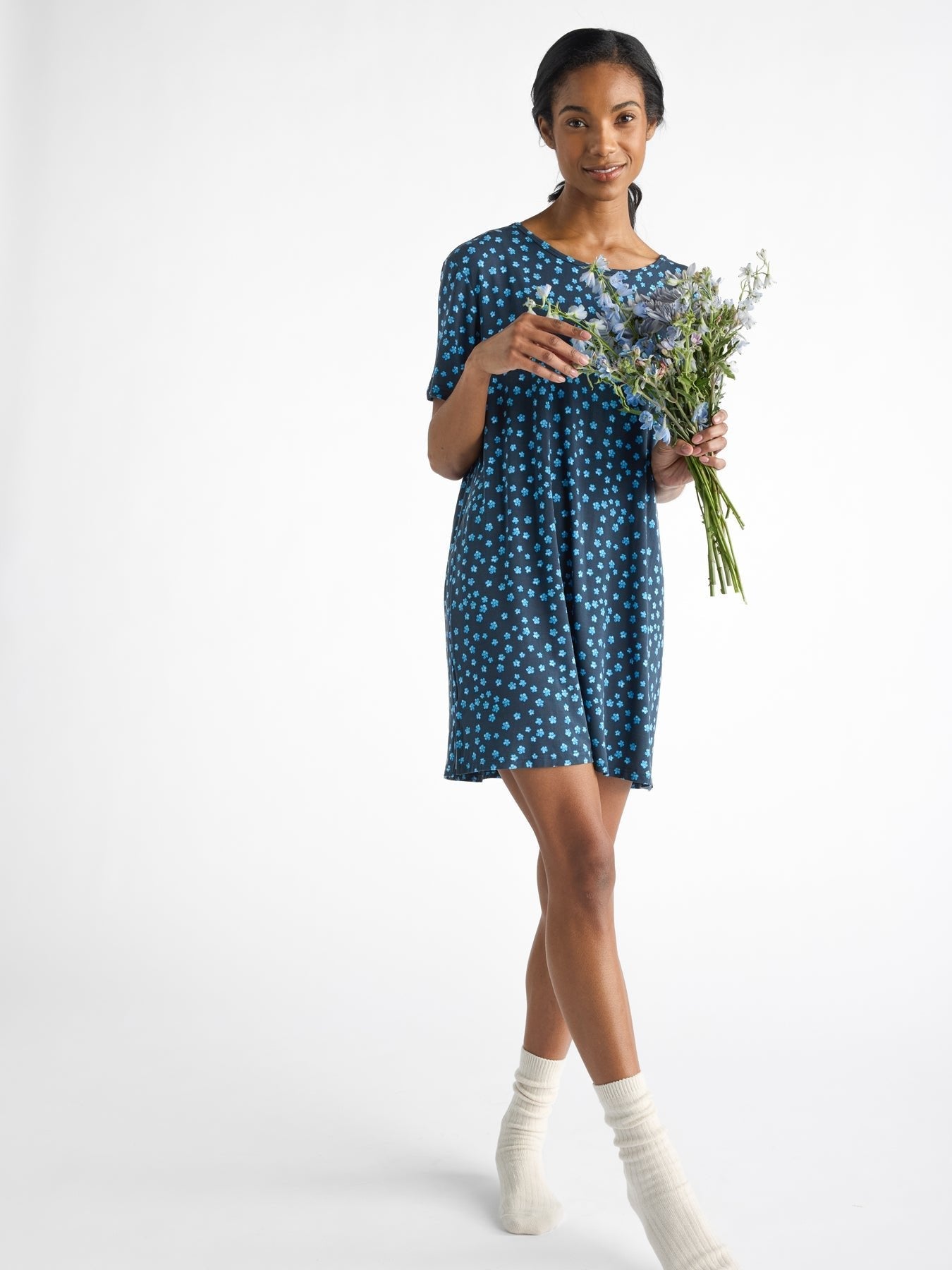 Women's Bamboo Stretch-Knit Sleep Dress - Last Chance