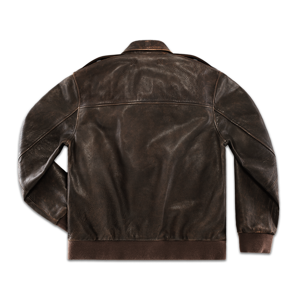 McQueen A2 Leather Jacket Brown