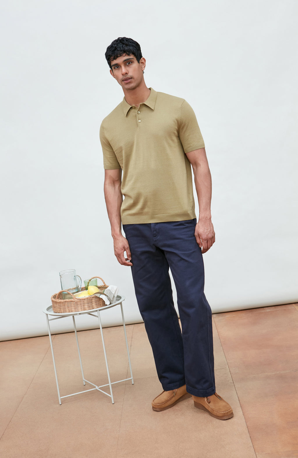 Mens Ultra Fine Cotton Short Sleeve Polo Shirt