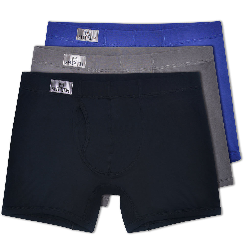 SHEATH 3.21 Modal Men's Pouch Boxer Brief 5" (3 Pack)