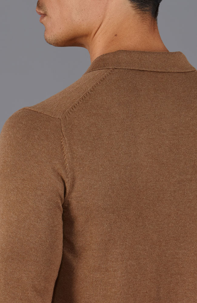 Mens Lightweight Cotton Buttonless Polo Shirt