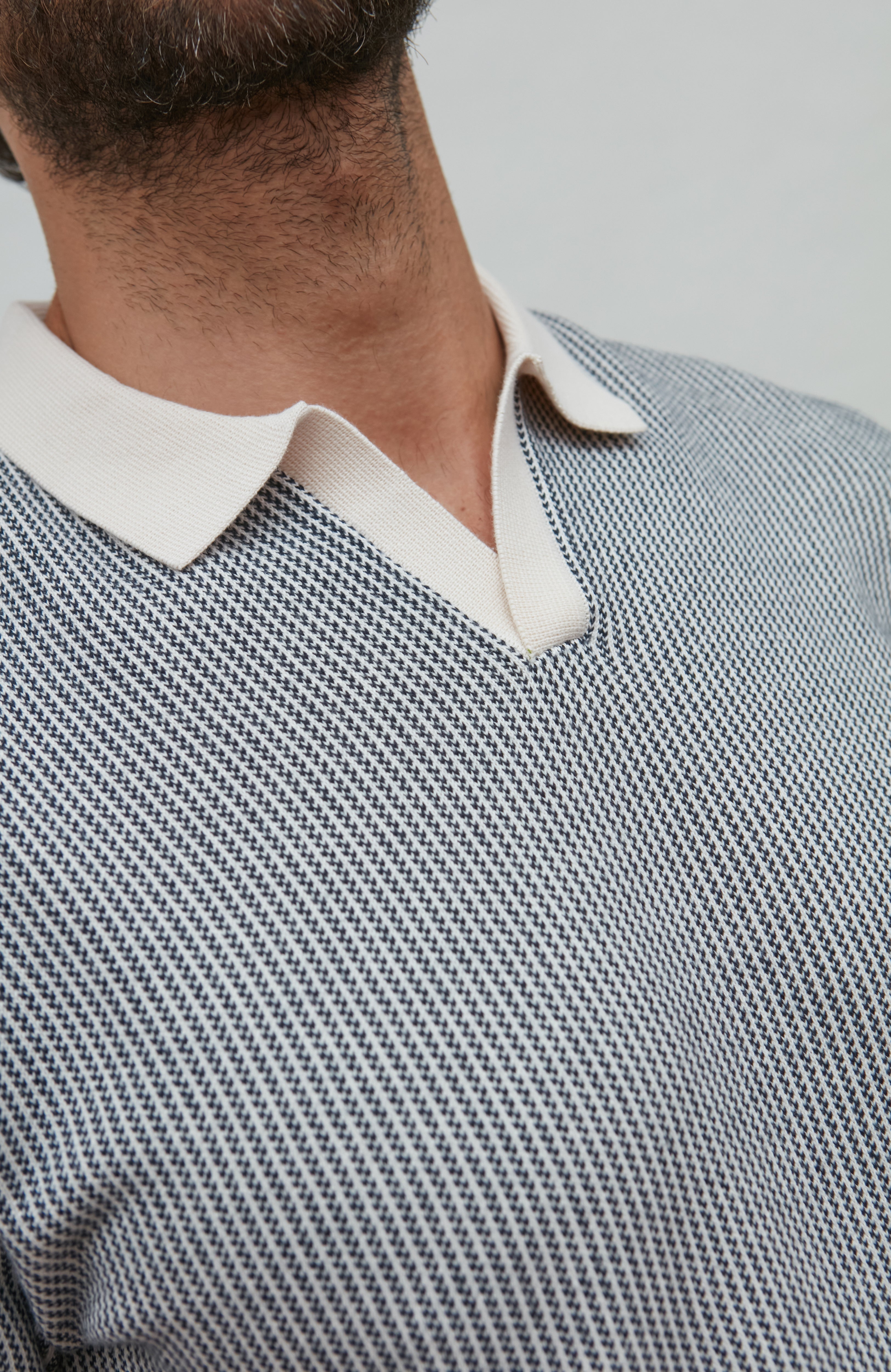 Mens Lightweight Cotton Fishermans Buttonless Polo Shirt