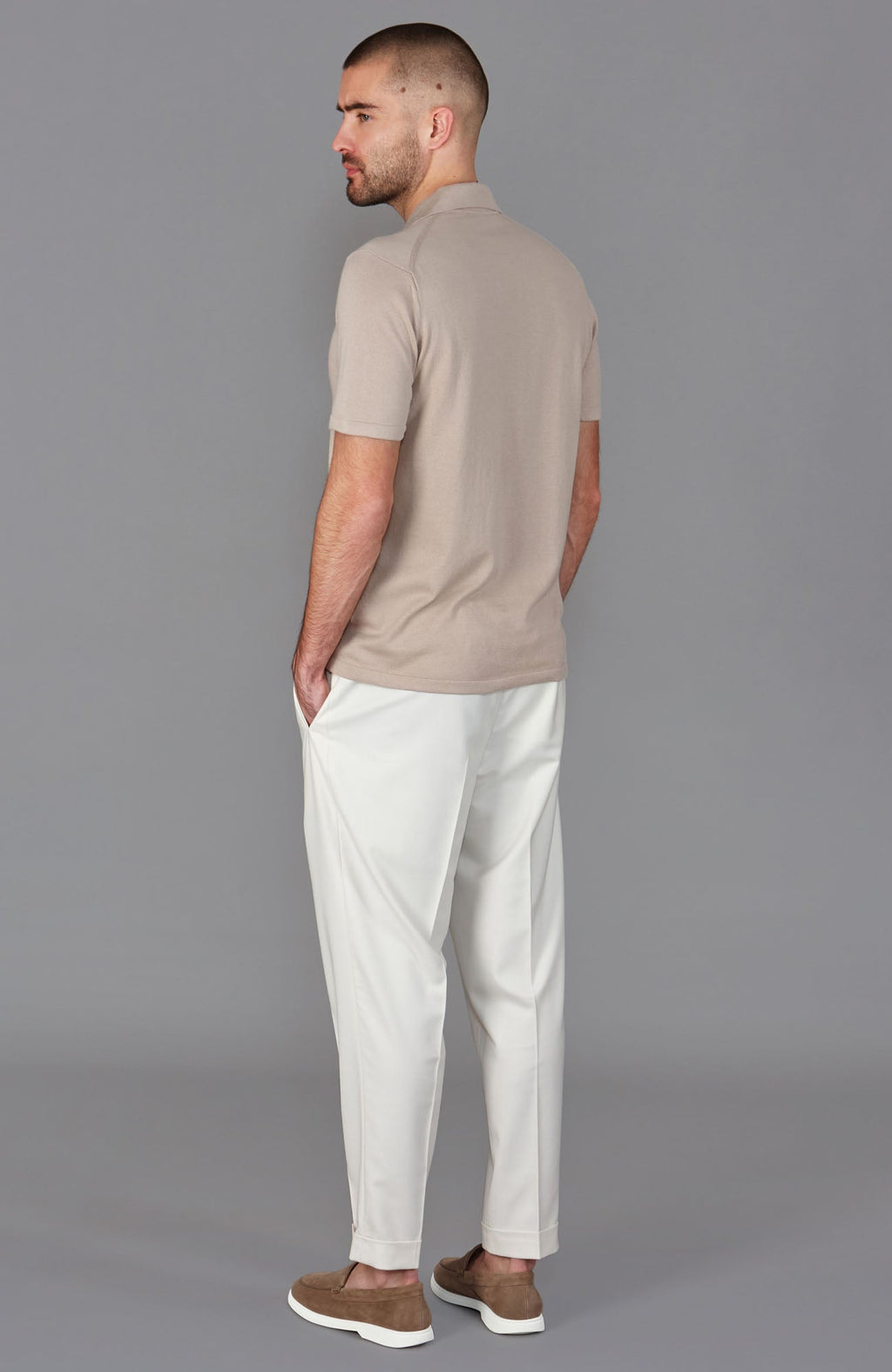 Mens Ultra Fine Cotton Cuban Collar Shirt