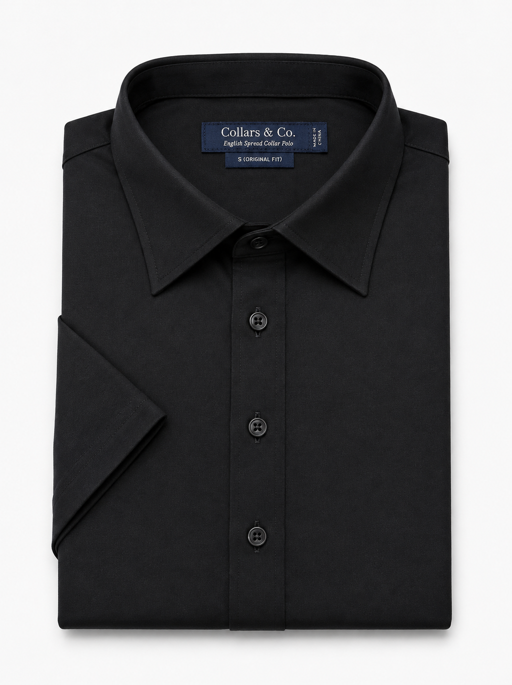 The Original Dress Collar Polo™ Black