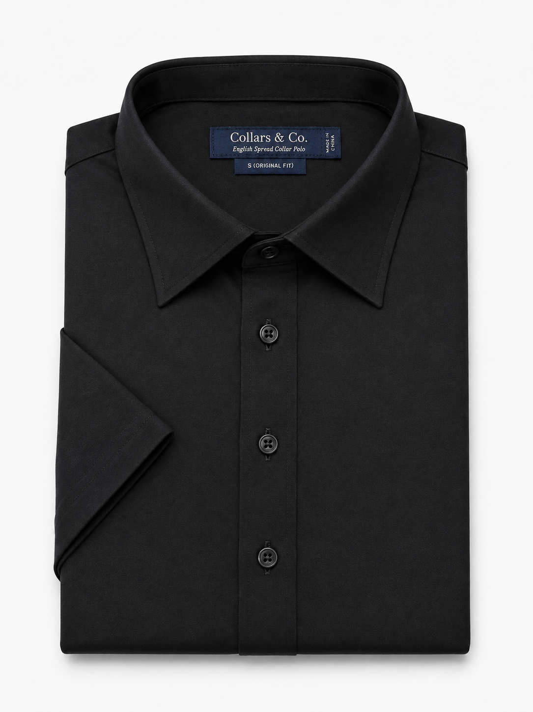 The Original Dress Collar Polo™ Black
