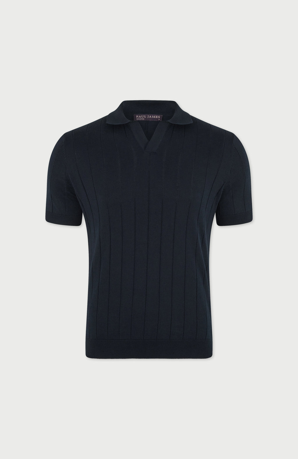 Mens Ultra Fine Cotton Selection Knit Buttonless Polo Shirt