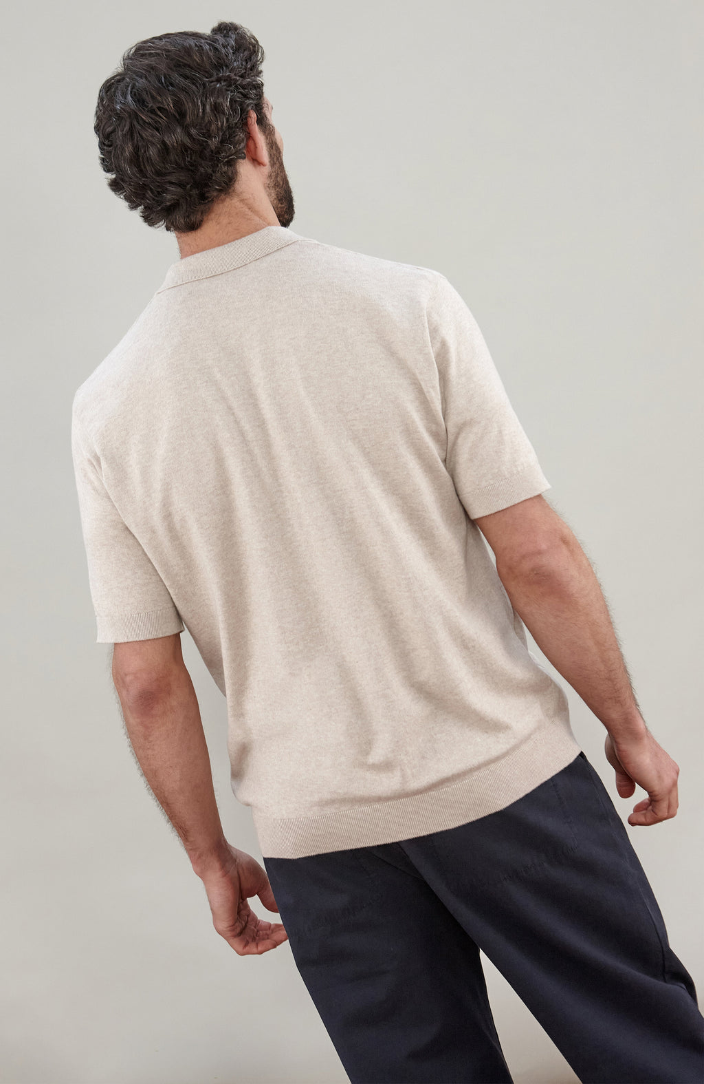 Mens Ultra Fine Cotton Selection Knit Polo Shirt