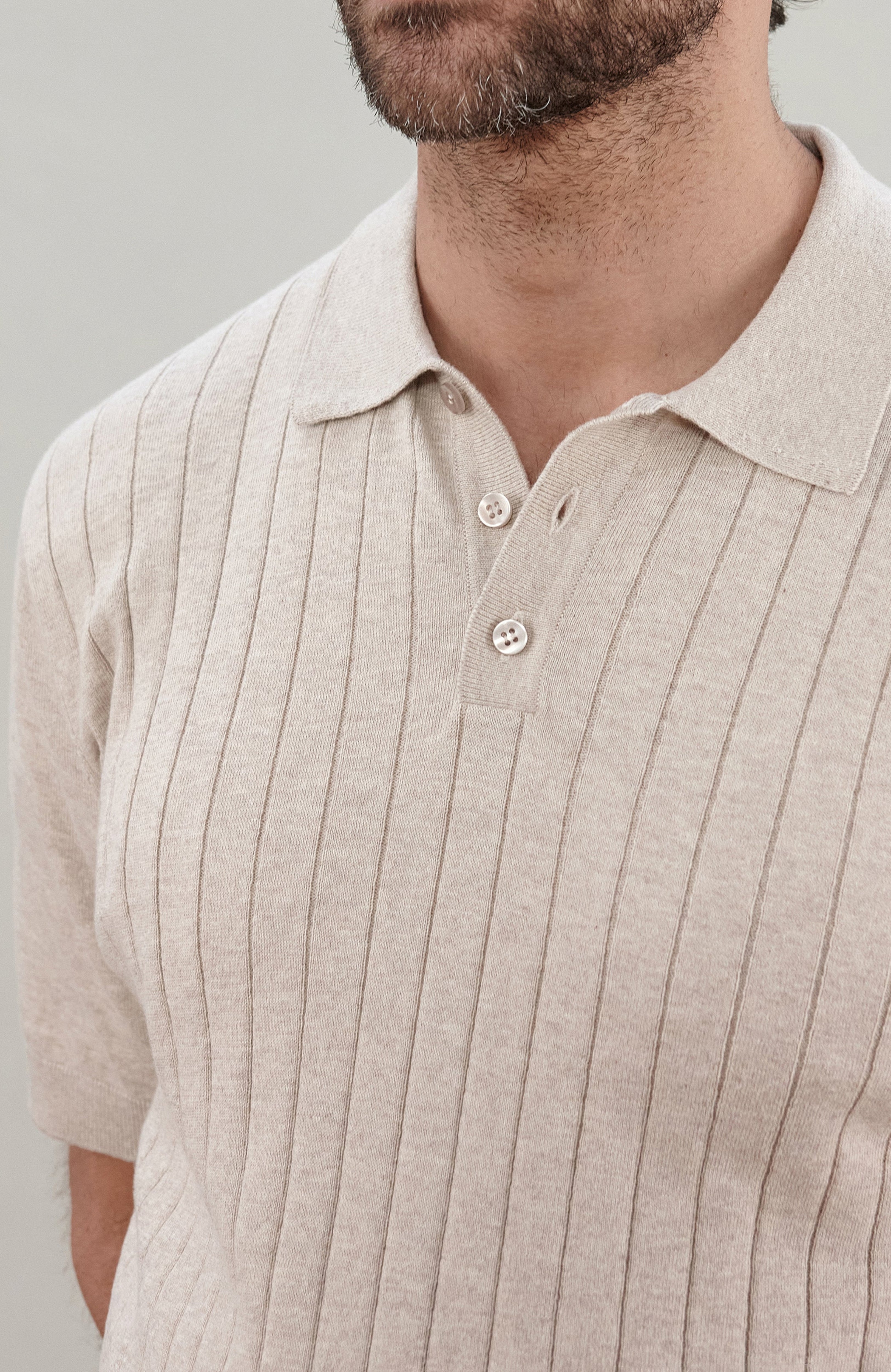 Mens Ultra Fine Cotton Selection Knit Polo Shirt
