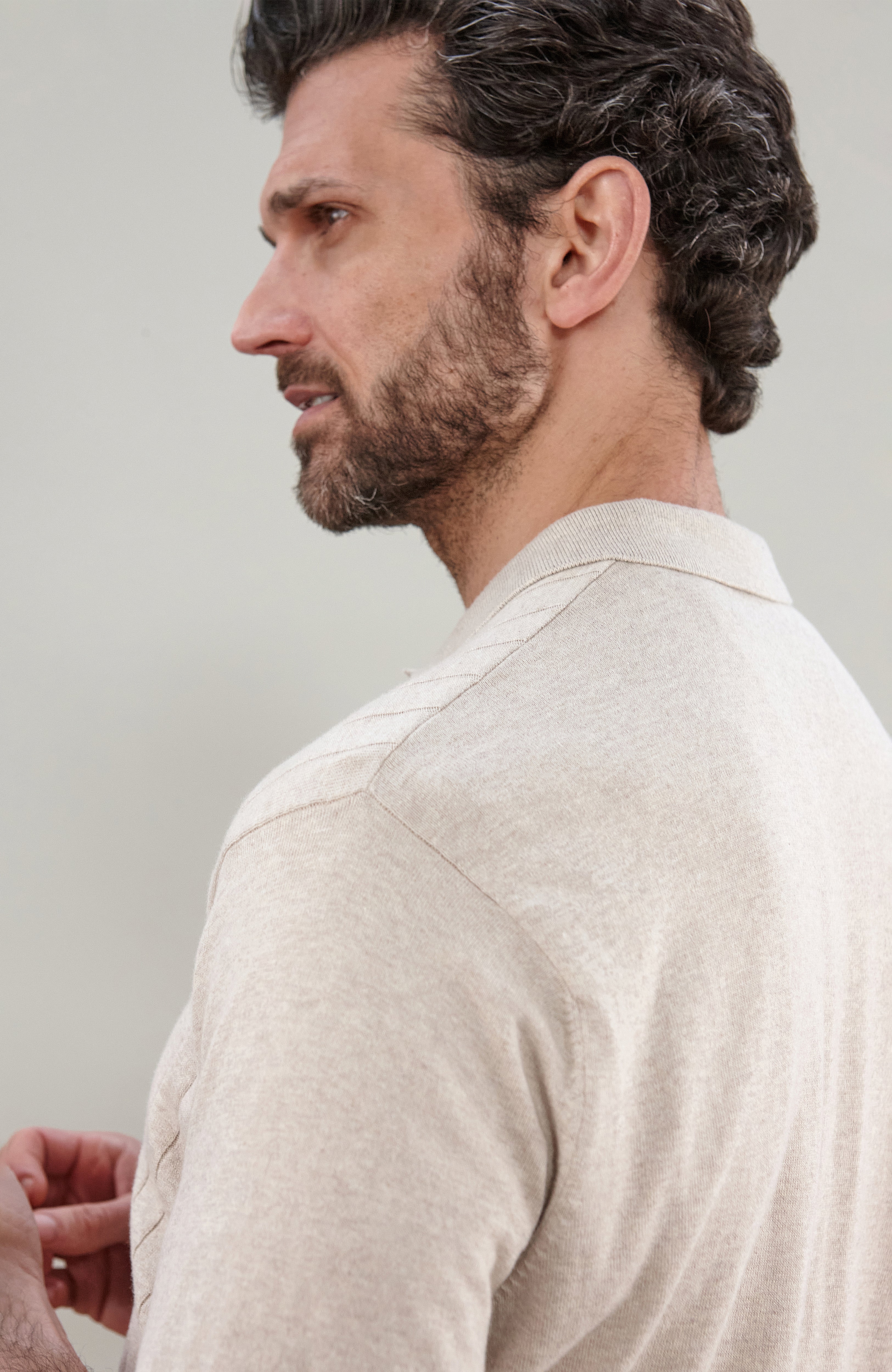 Mens Ultra Fine Cotton Selection Knit Polo Shirt