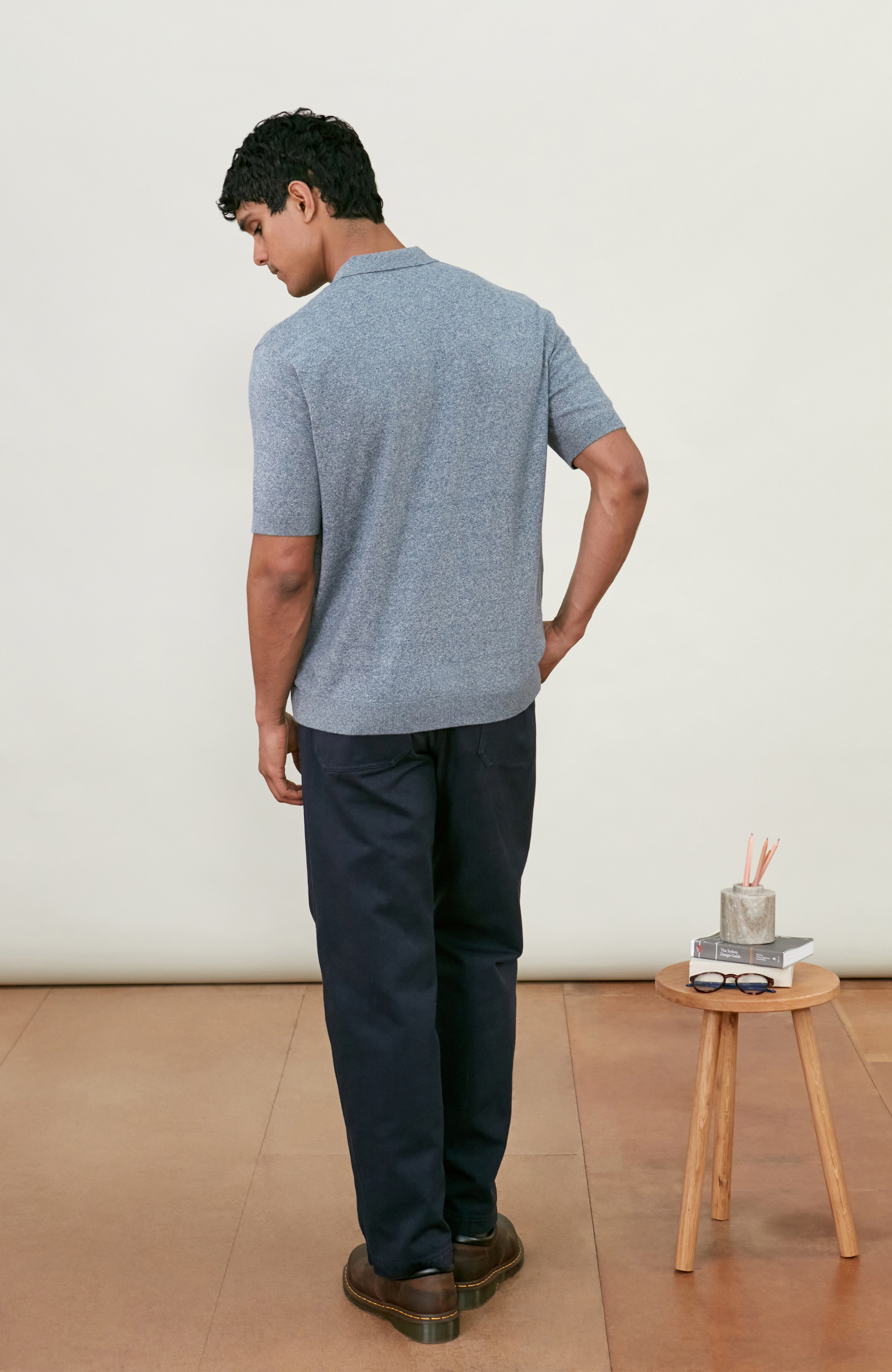 Mens Ultra Fine Cotton Selection Knit Polo Shirt
