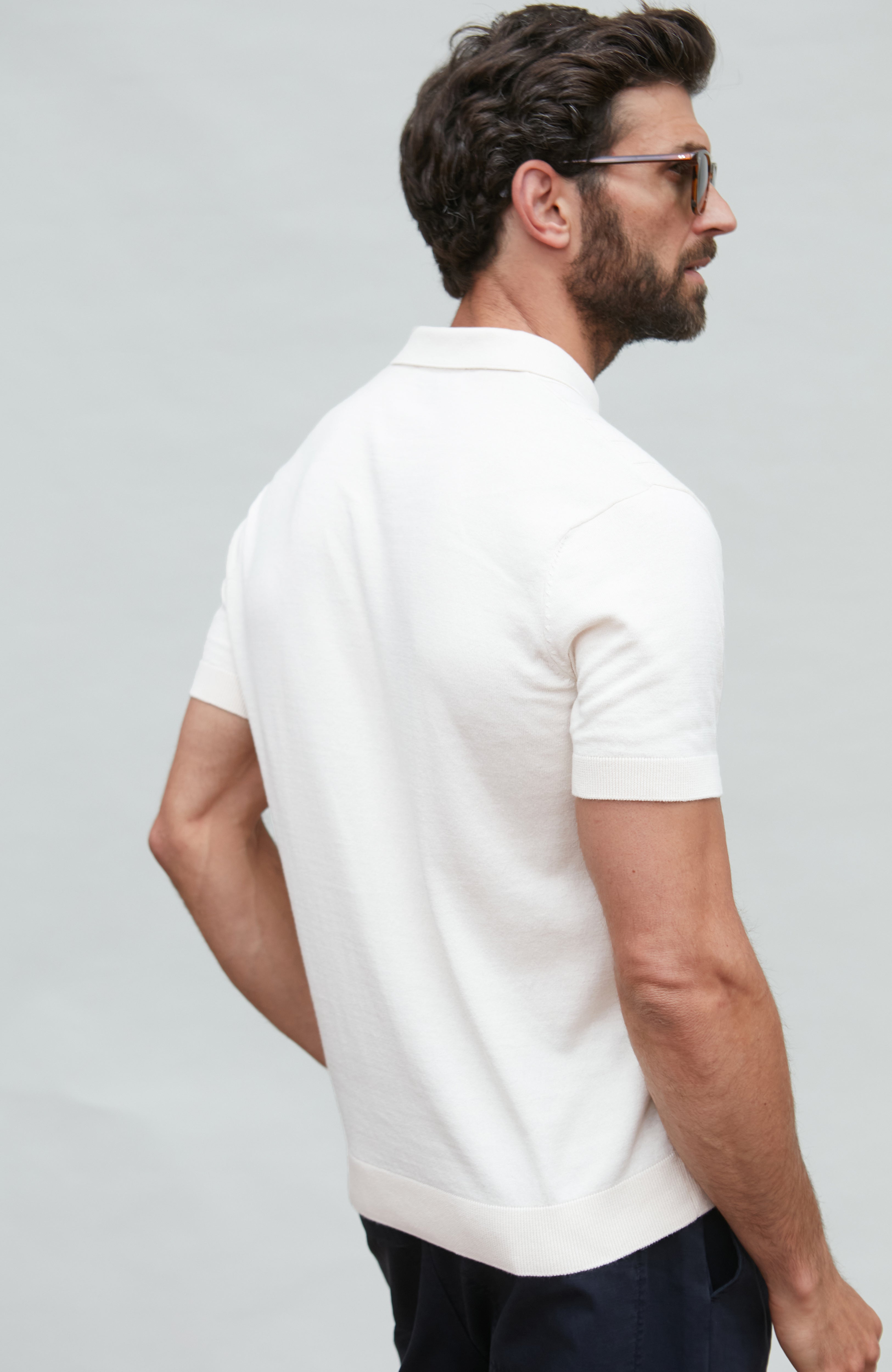 Mens Ultra Fine Cotton Selection Knit Polo Shirt