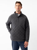 Men's Brushed Bamboo Quilted Snap Pullover - Last Chance