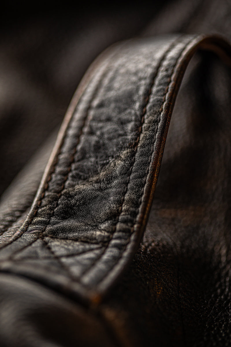 McQueen A2 Leather Jacket Brown