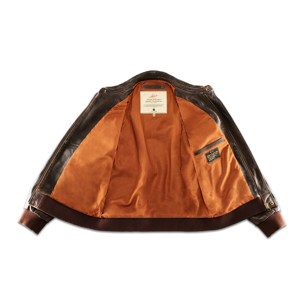 McQueen A2 Leather Jacket Brown