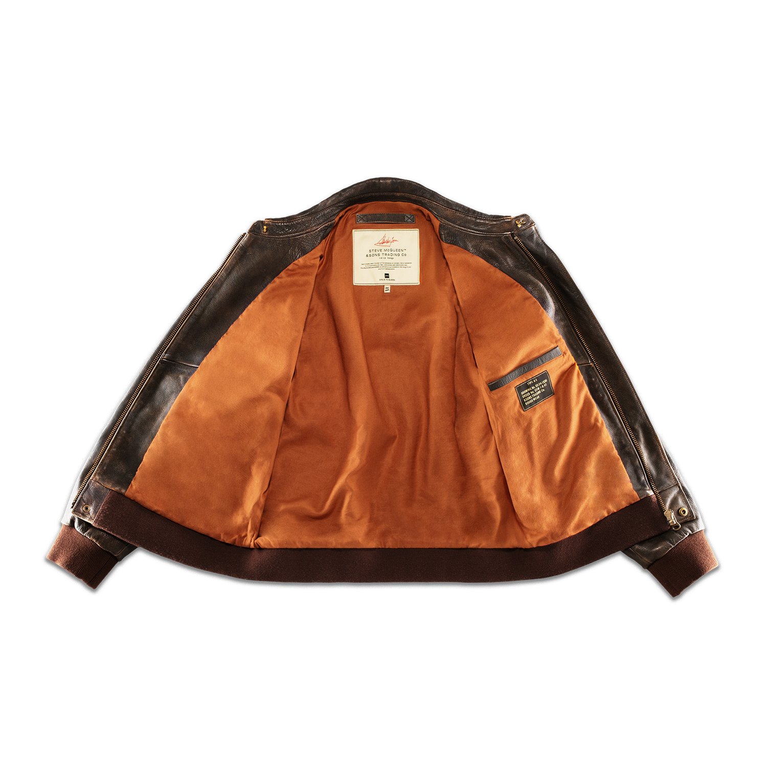 McQueen A2 Leather Jacket Brown