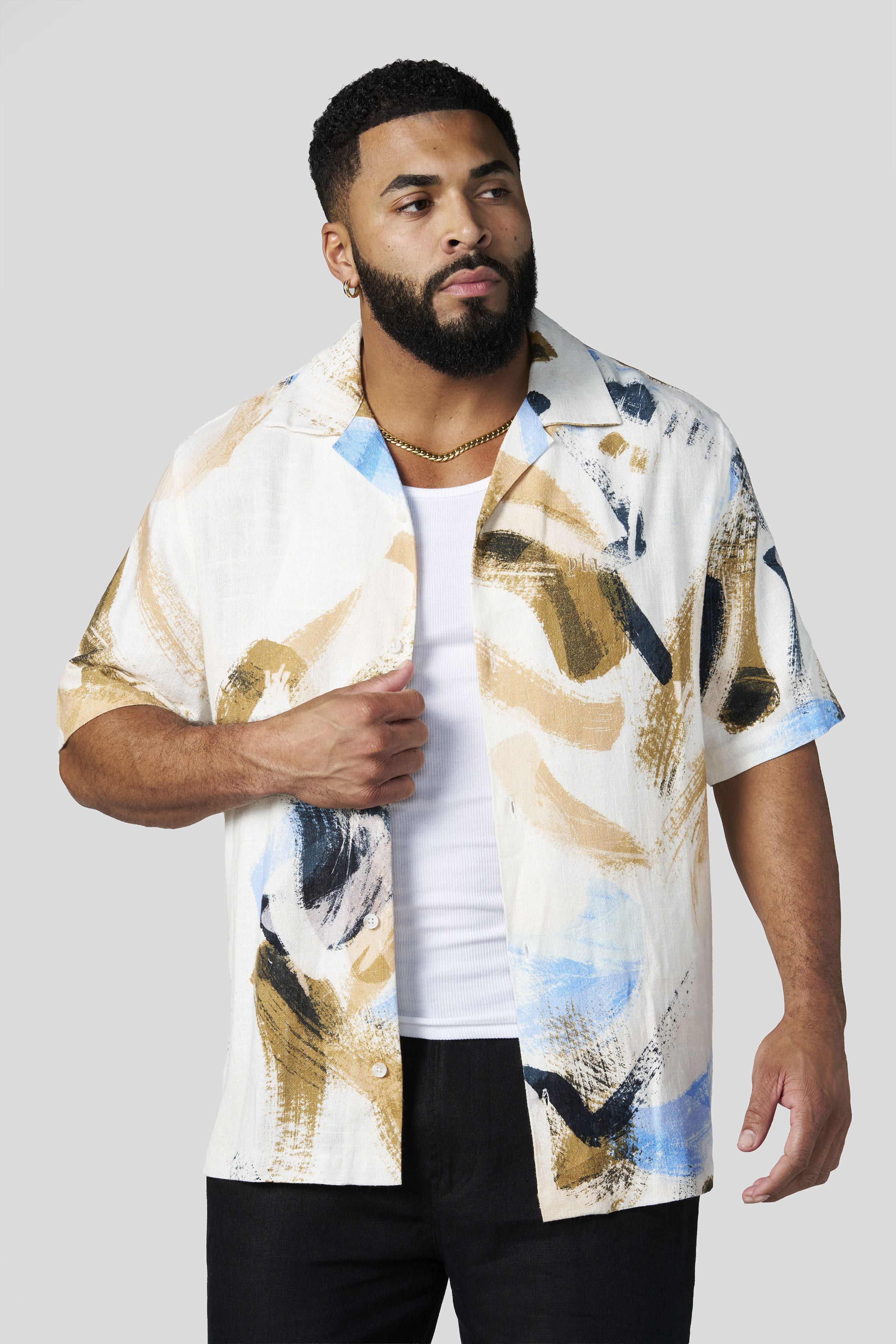 4087 - Riviera Art Button-Ups