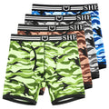 SHEATH 4.0 Polyester Camo Men's Pouch Boxer Brief 5" (4 Pack)