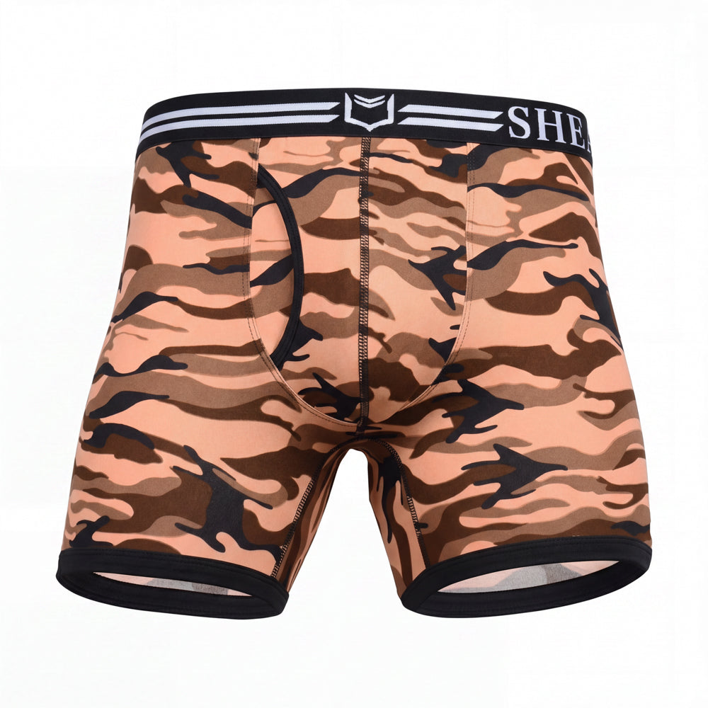 SHEATH 4.0 Polyester Camo Men's Pouch Boxer Brief 5"