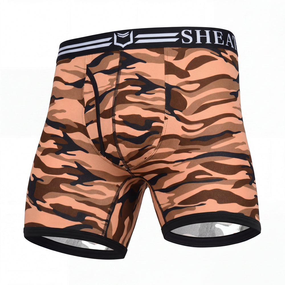 SHEATH 4.0 Polyester Camo Men's Pouch Boxer Brief 5"