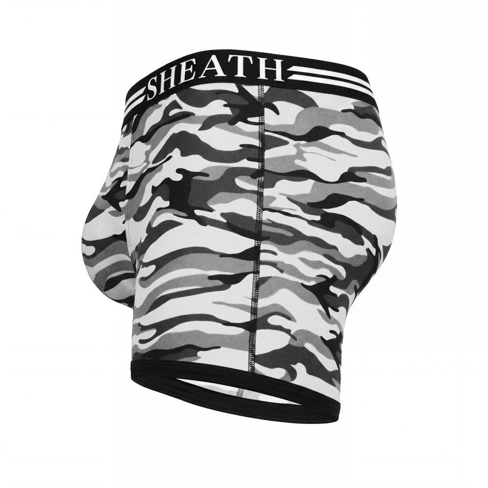 SHEATH 4.0 Polyester Camo Men's Pouch Boxer Brief 5"
