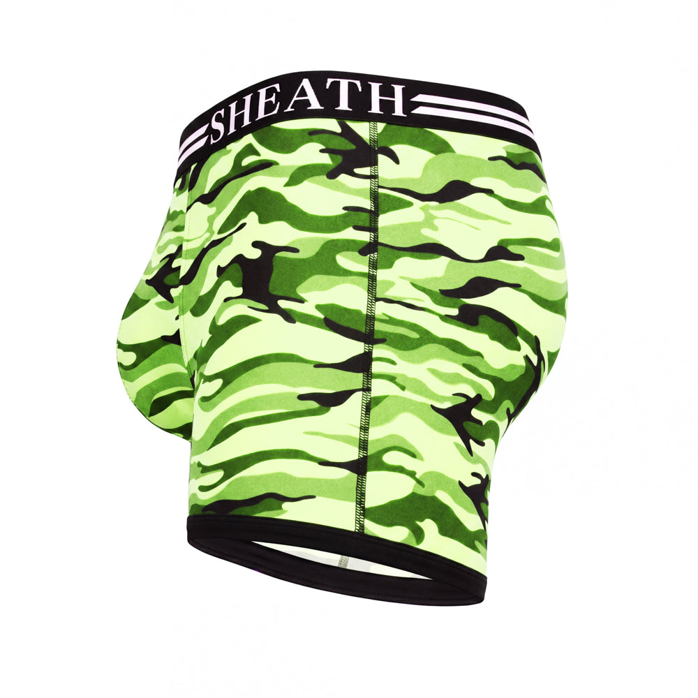 SHEATH 4.0 Polyester Camo Men's Pouch Boxer Brief 5"