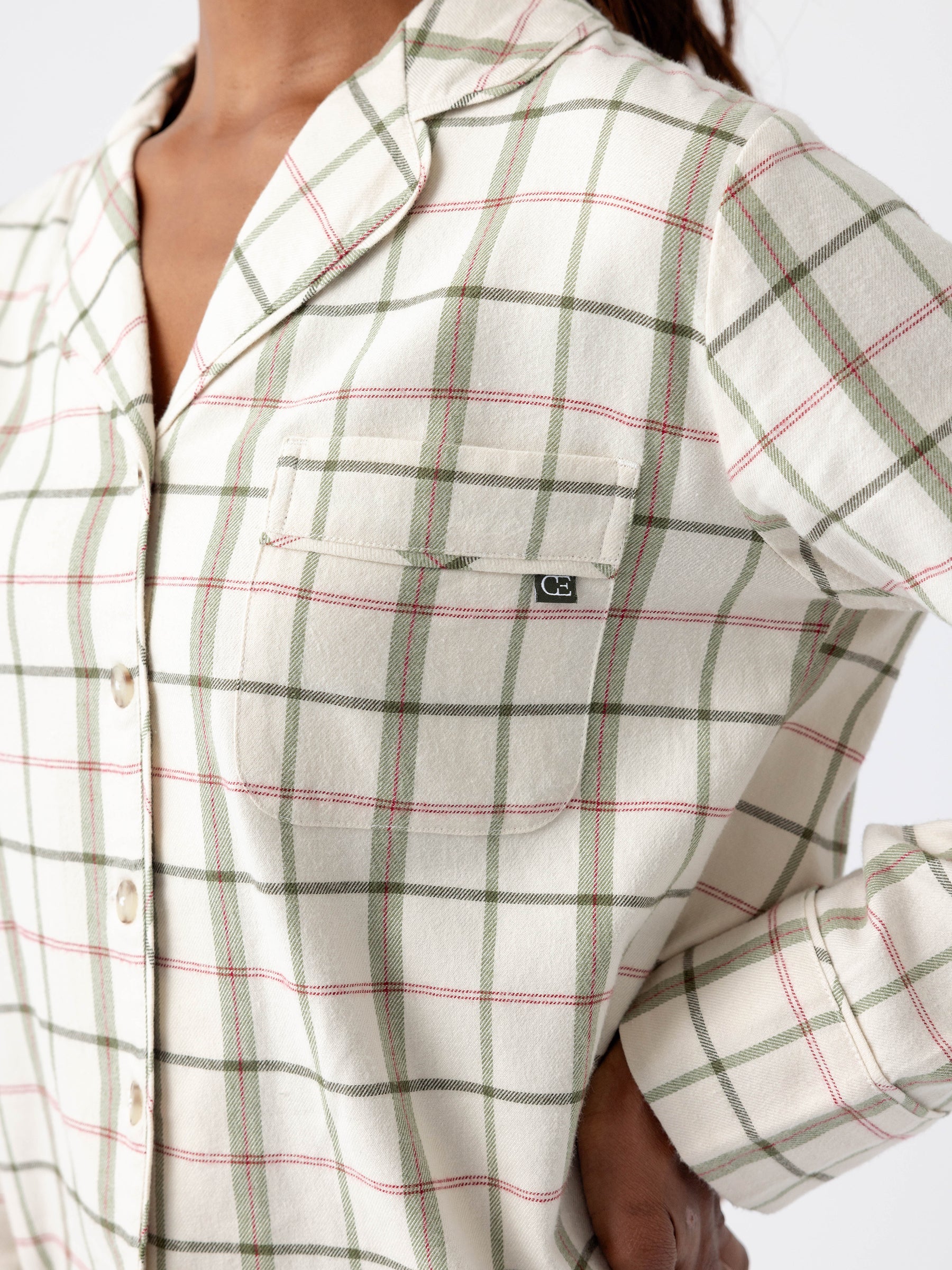 Women's Farmhouse Long Sleeve Pajama Top - Last Chance