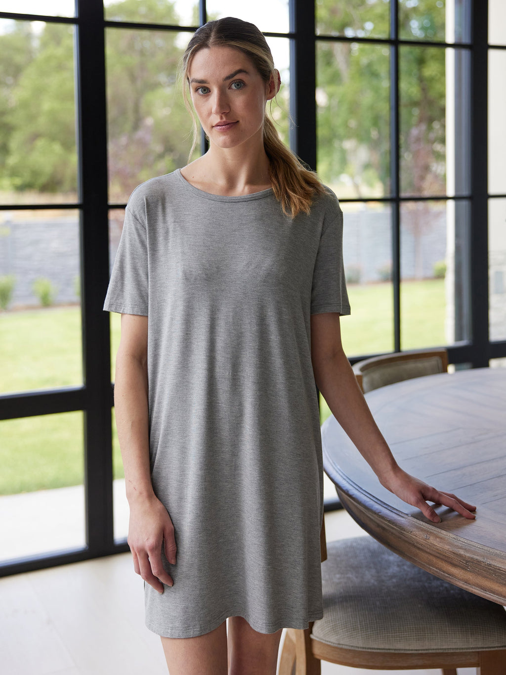 Women's Bamboo Stretch-Knit Sleep Dress