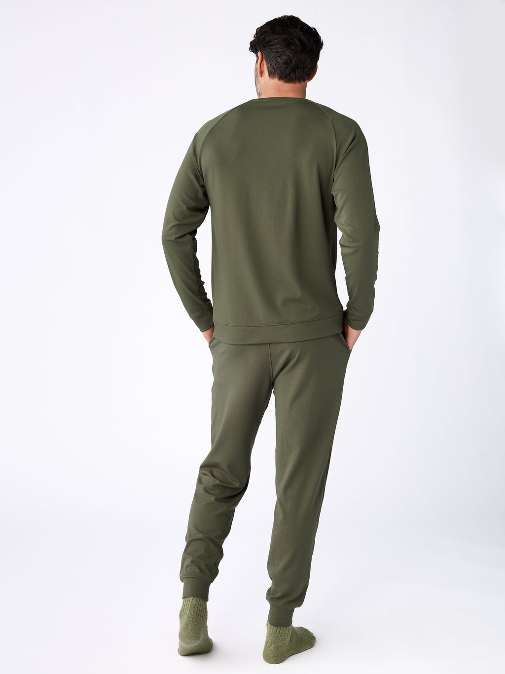 Men's Brushed Bamboo Pullover Crew - Last Chance