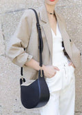 Luna – Crescent Shoulder Bag Made of Genuine Leather | Elegant Minimalist Handbag