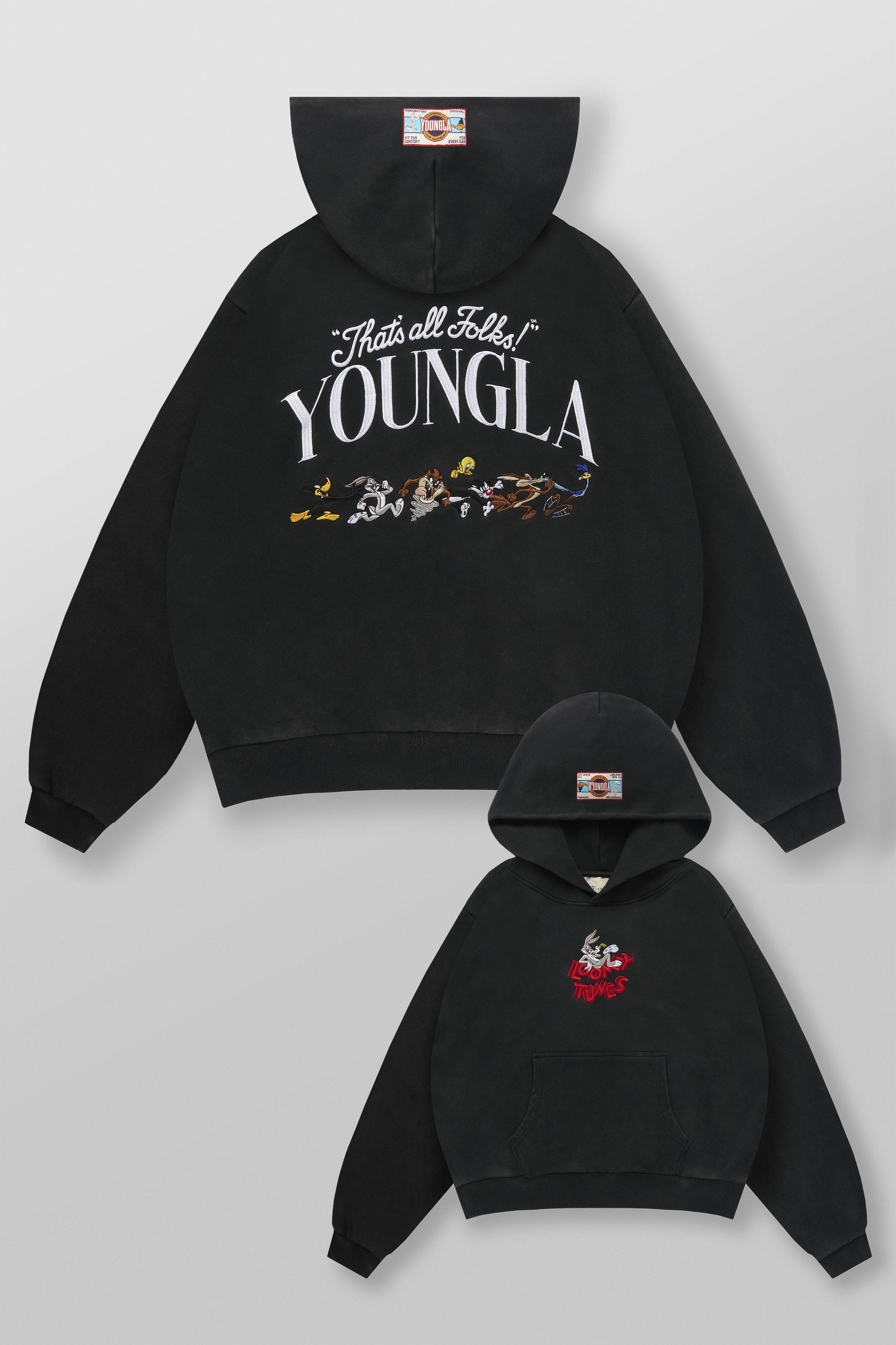 5114 - Looney Tunes Embroidered Hoodies
