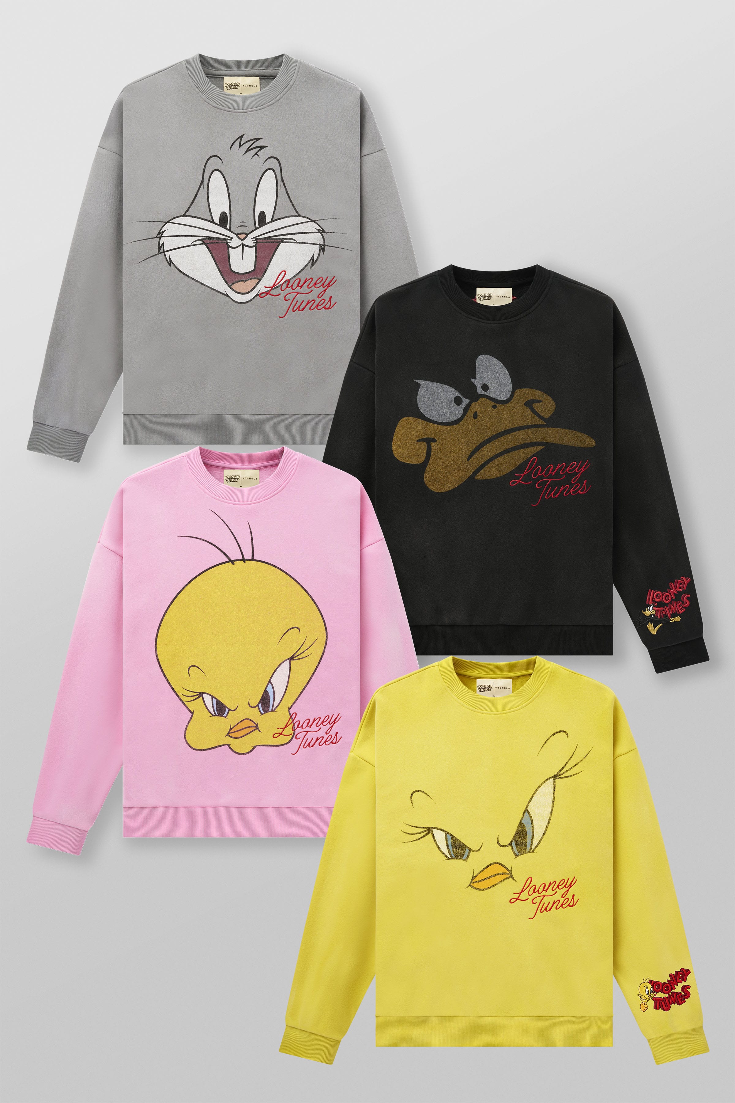 5255 - Looney Tunes Face Crewnecks