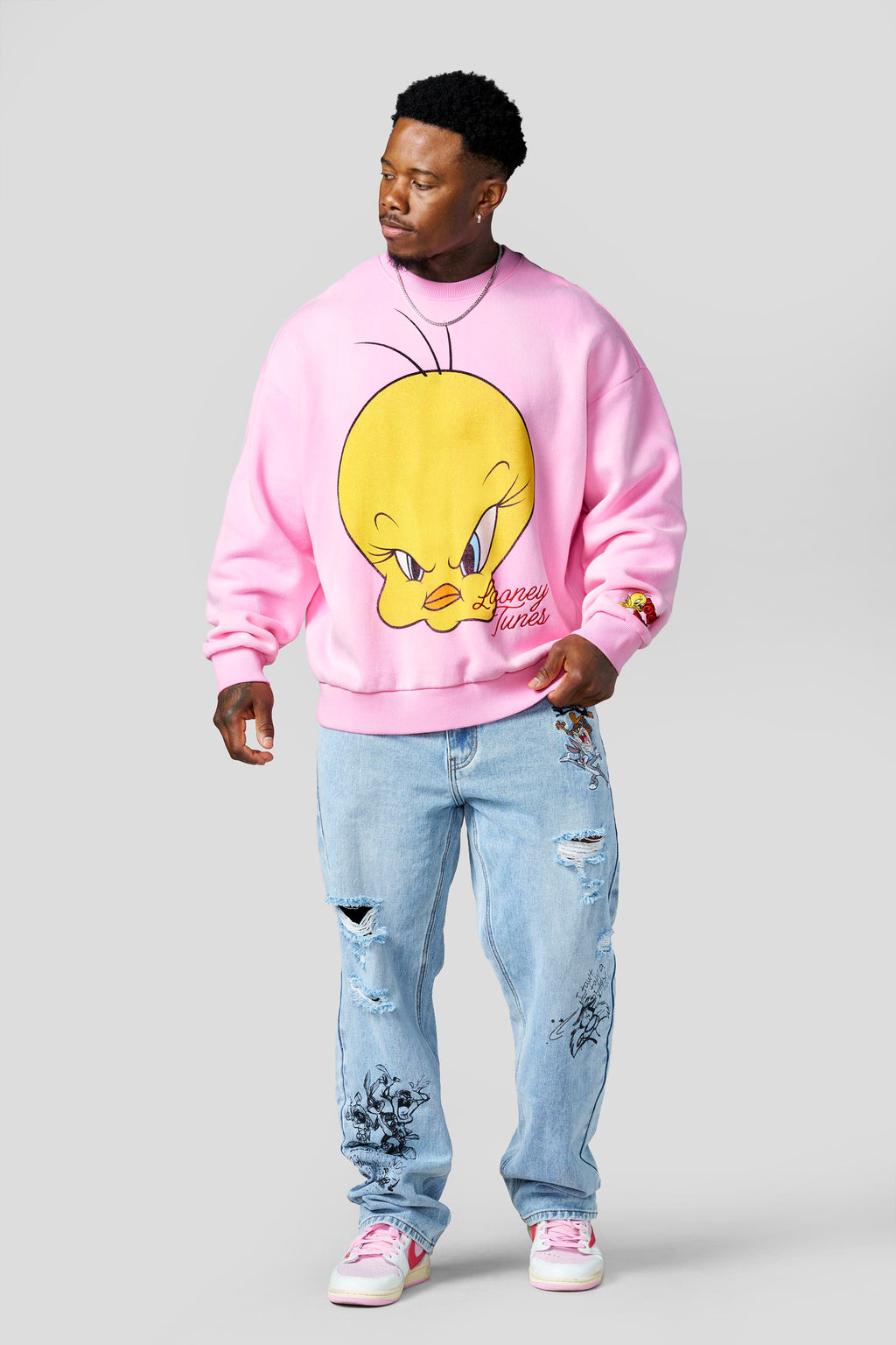 5255 - Looney Tunes Face Crewnecks
