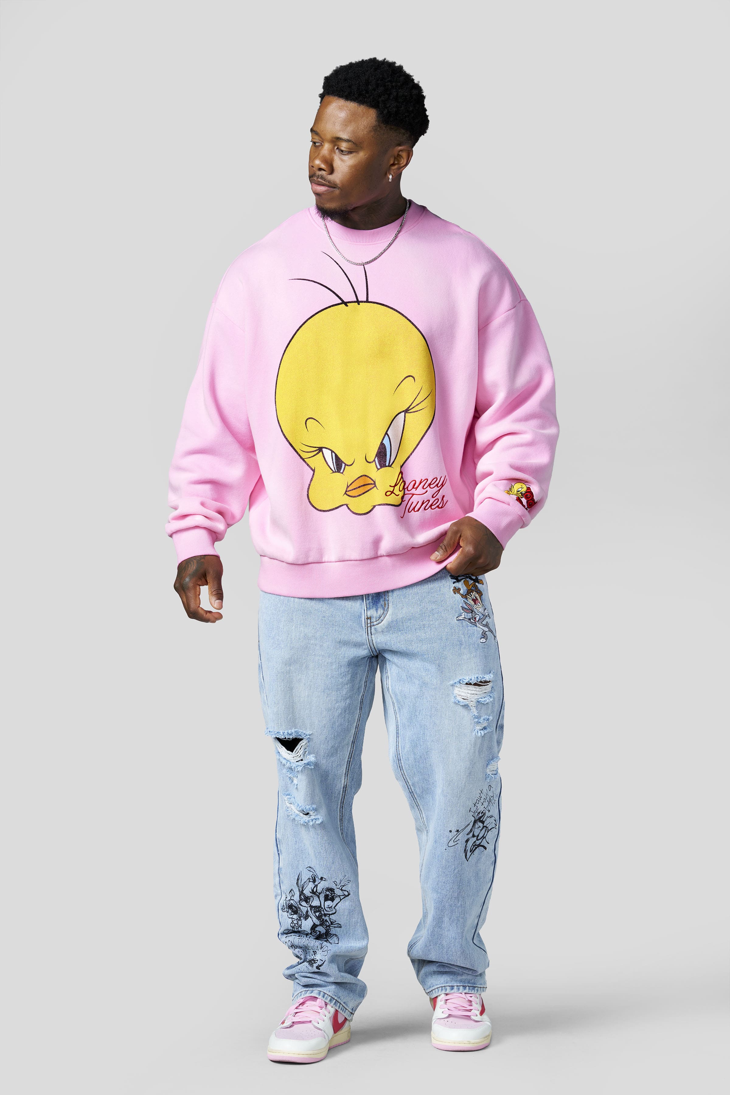 5255 - Looney Tunes Face Crewnecks