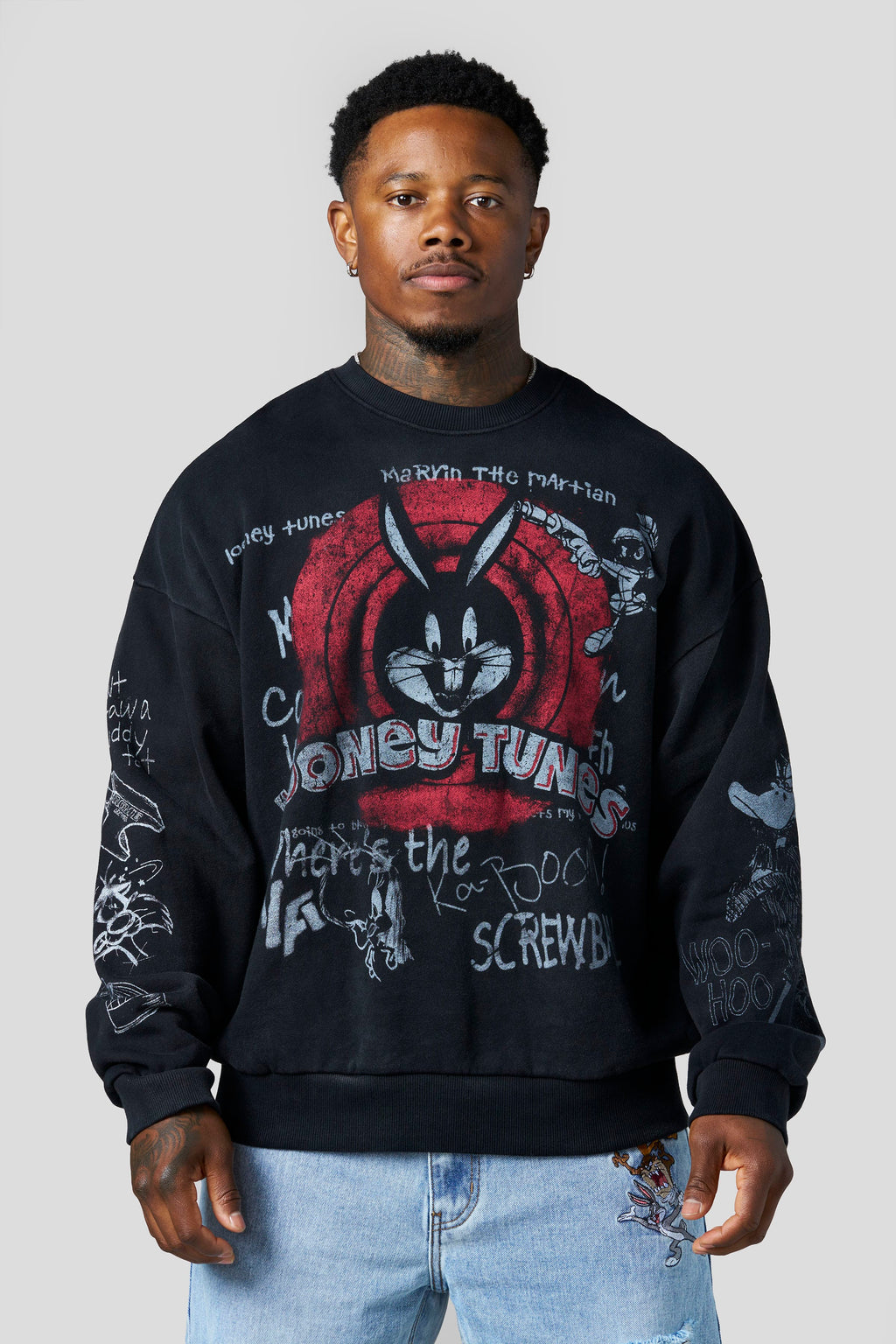 5256 - Looney Tunes Graffiti Crewnecks