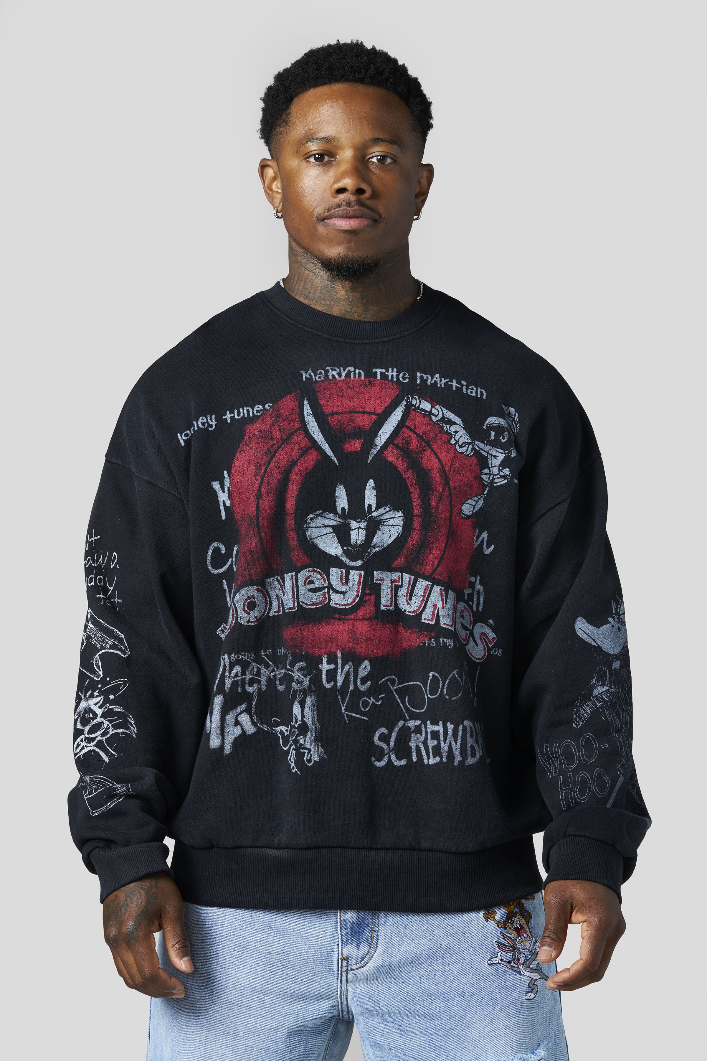 5256 - Looney Tunes Graffiti Crewnecks