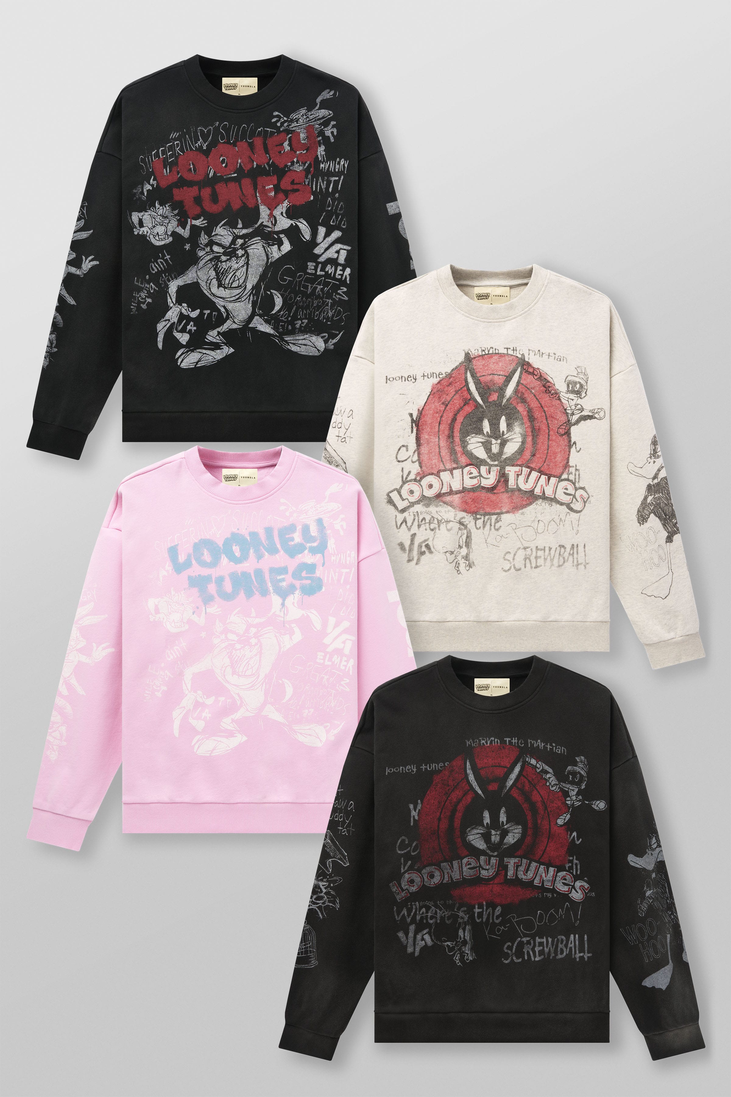 5256 - Looney Tunes Graffiti Crewnecks