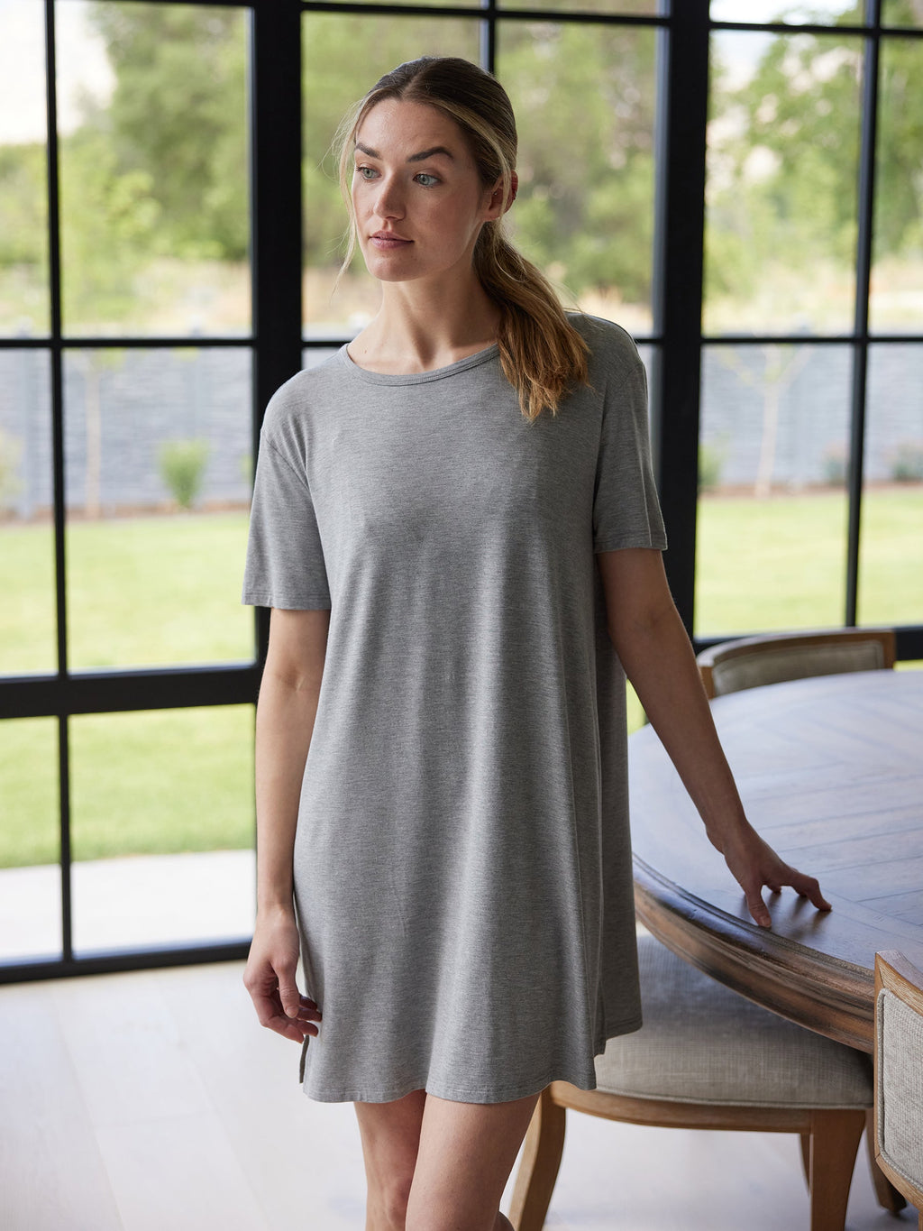 Women's Bamboo Stretch-Knit Sleep Dress