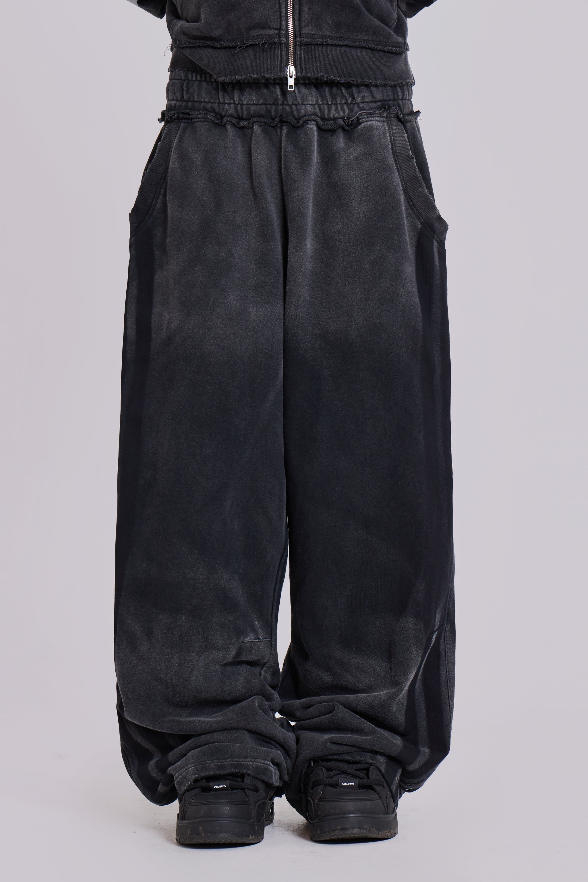 Grey Sporty Baggy Monster Joggers