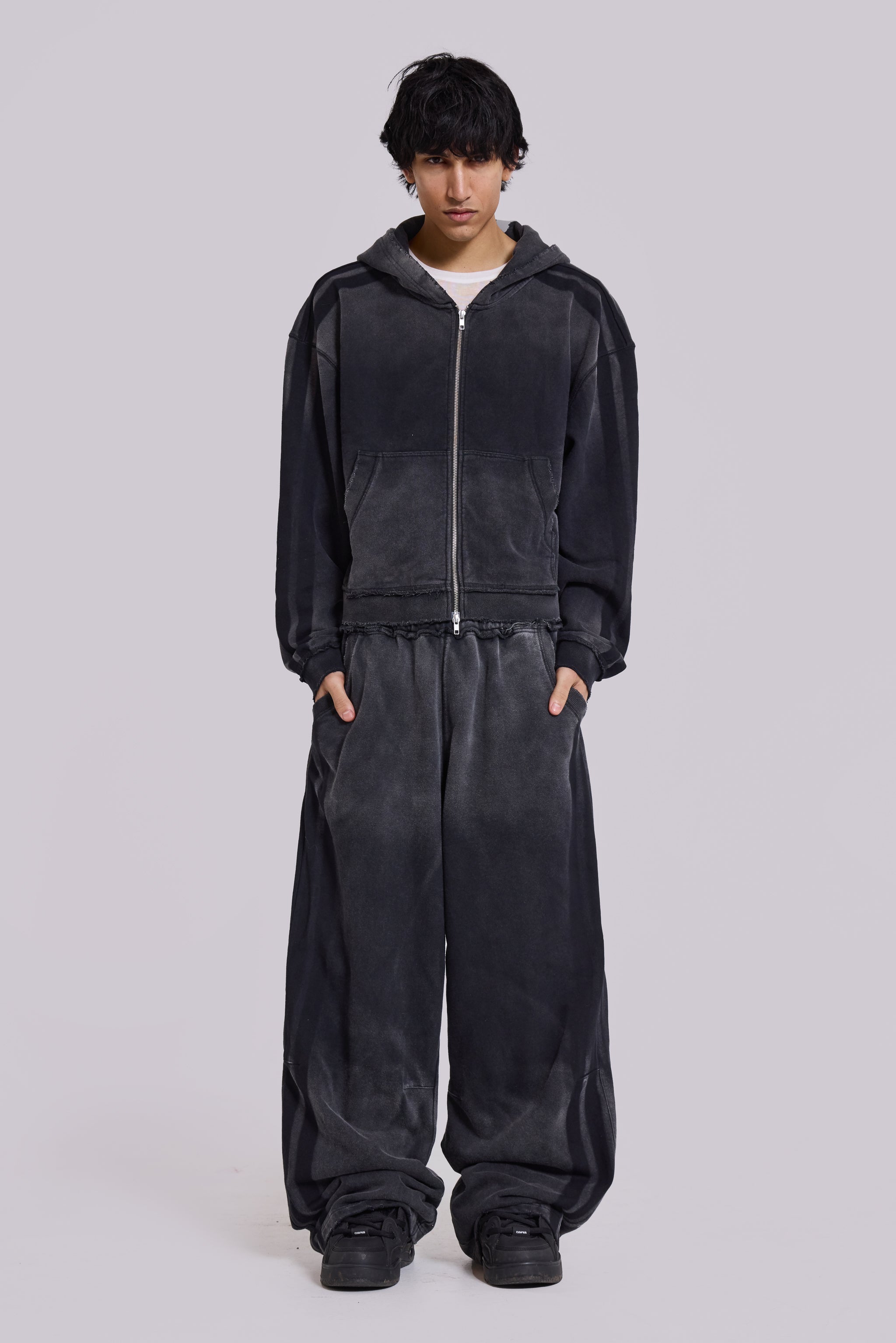 Grey Sporty Baggy Monster Joggers