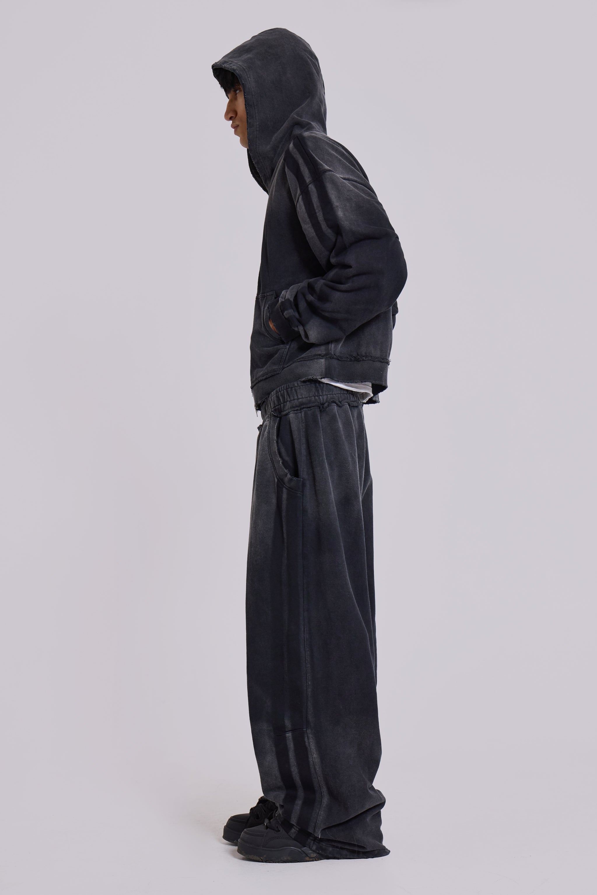 Grey Sporty Baggy Monster Joggers