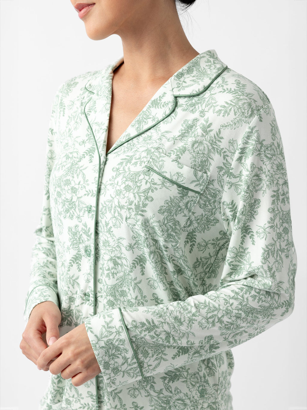 Women's Bamboo Stretch-Knit Long Sleeve Pajama Top - Last Chance