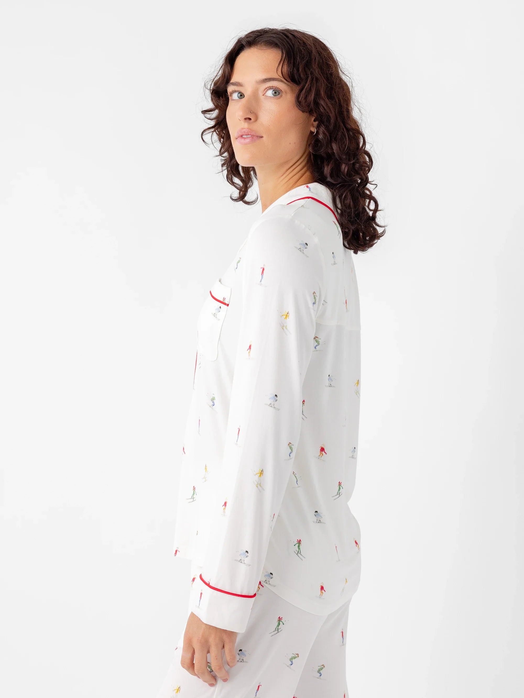 Women's Bamboo Stretch-Knit Long Sleeve Pajama Top - Last Chance