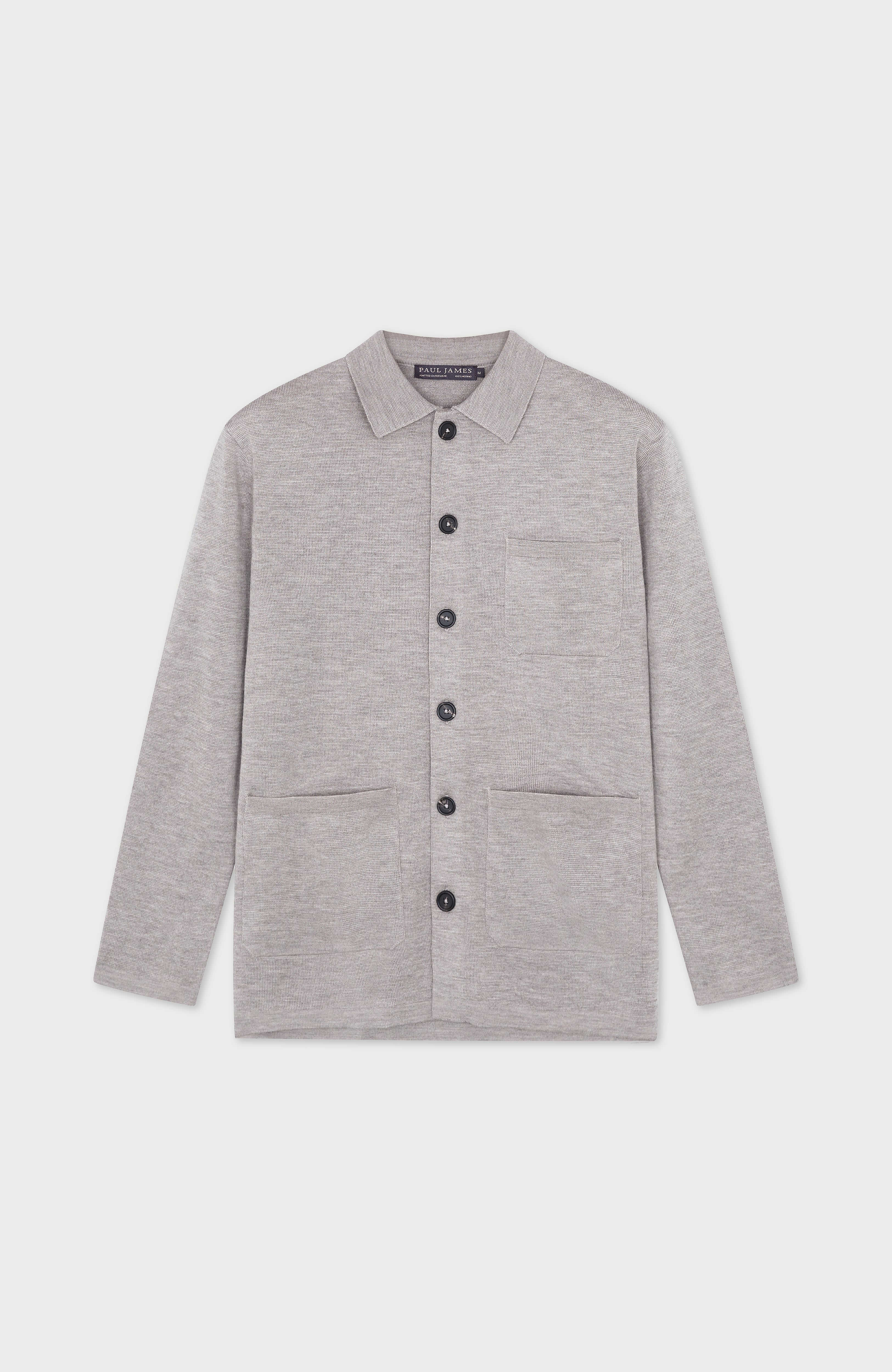 Mens Extra Fine Merino Wool Work Shirt