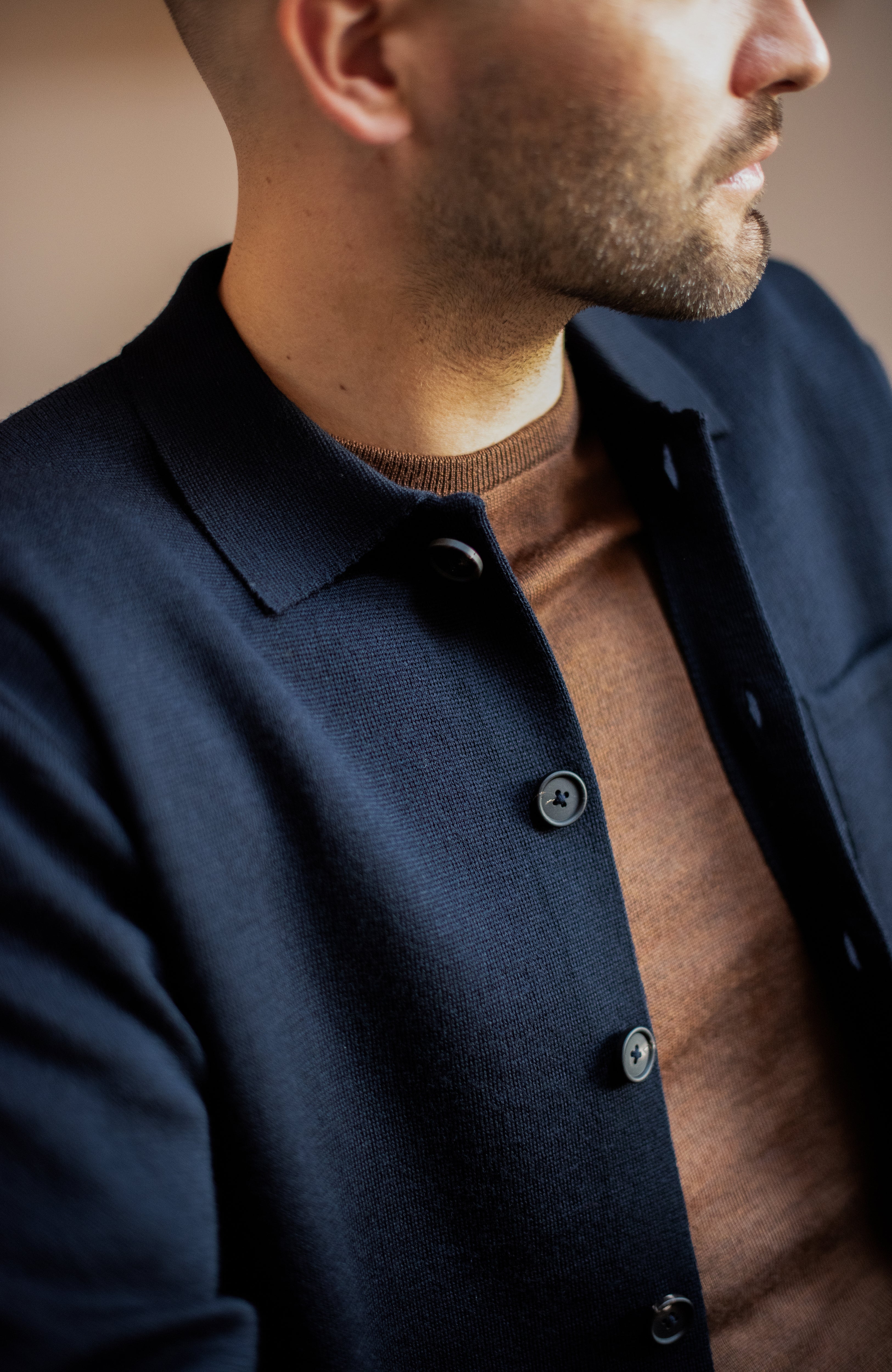 Mens Extra Fine Merino Wool Work Shirt