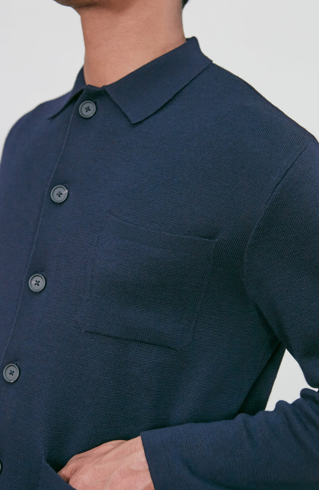 Mens Extra Fine Merino Wool Work Shirt