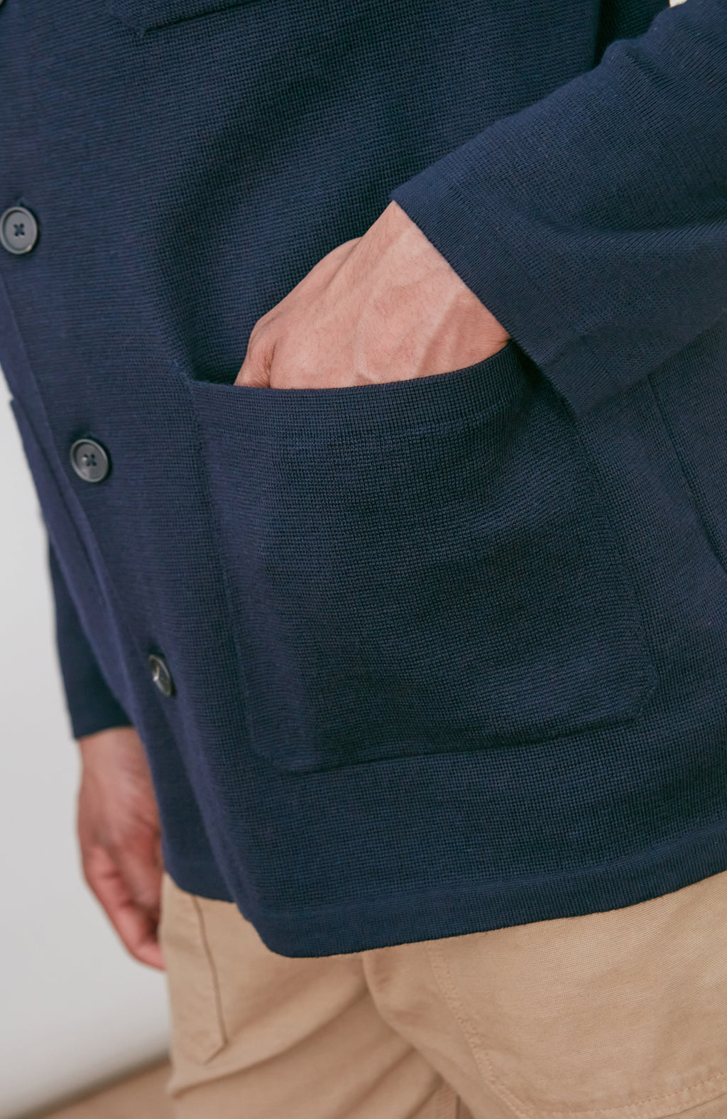 Mens Extra Fine Merino Wool Work Shirt