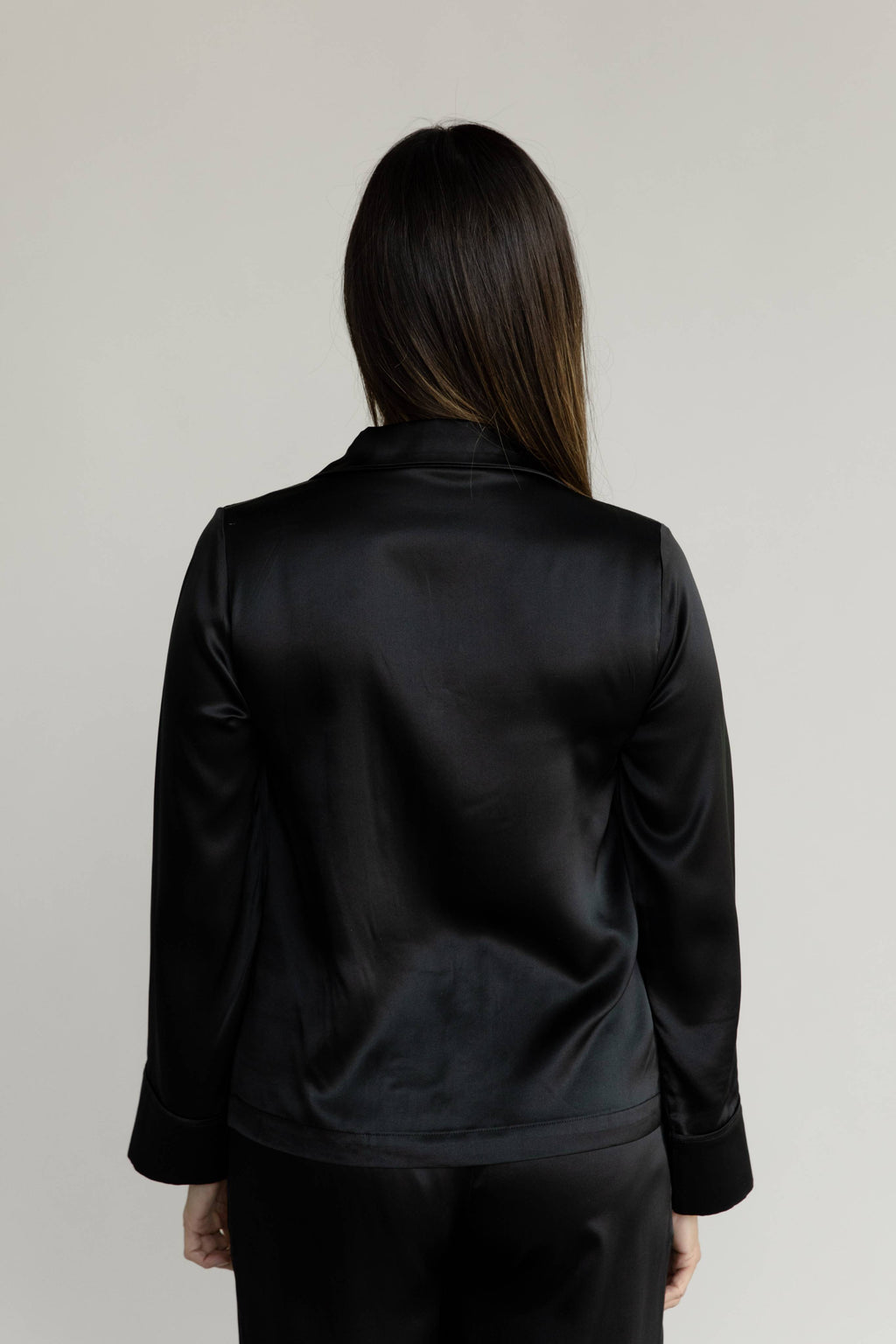Serenity Silk Classic Long Sleeve Pajama Top - Last Chance