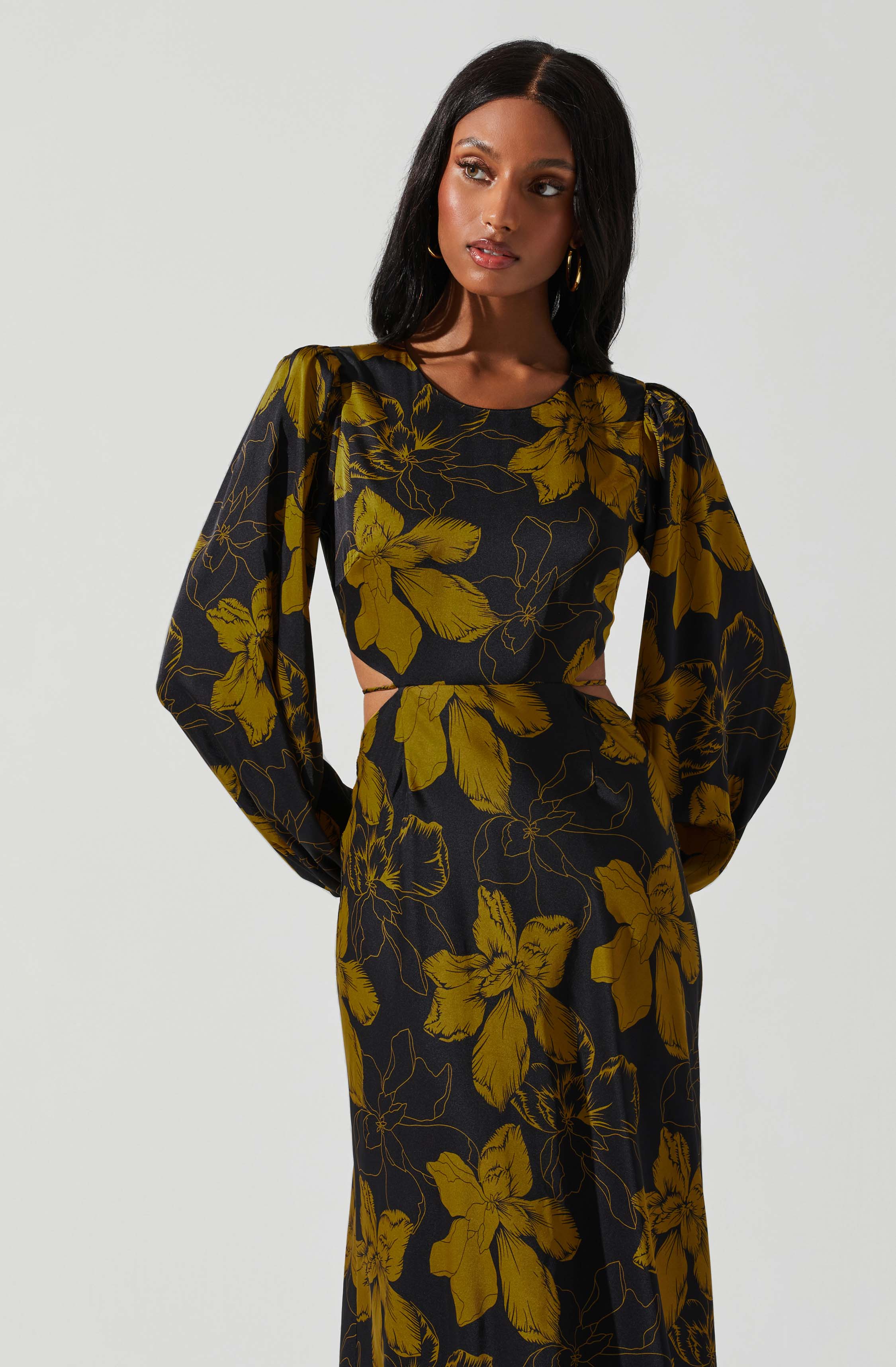 Quinn Floral Cutout Maxi Dress